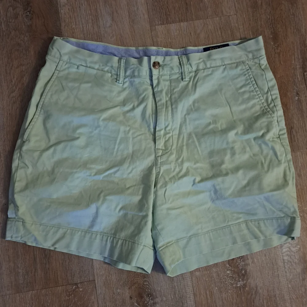 Polo by Ralph Lauren Mint Green Cotton Chino Men's Shorts Size 33